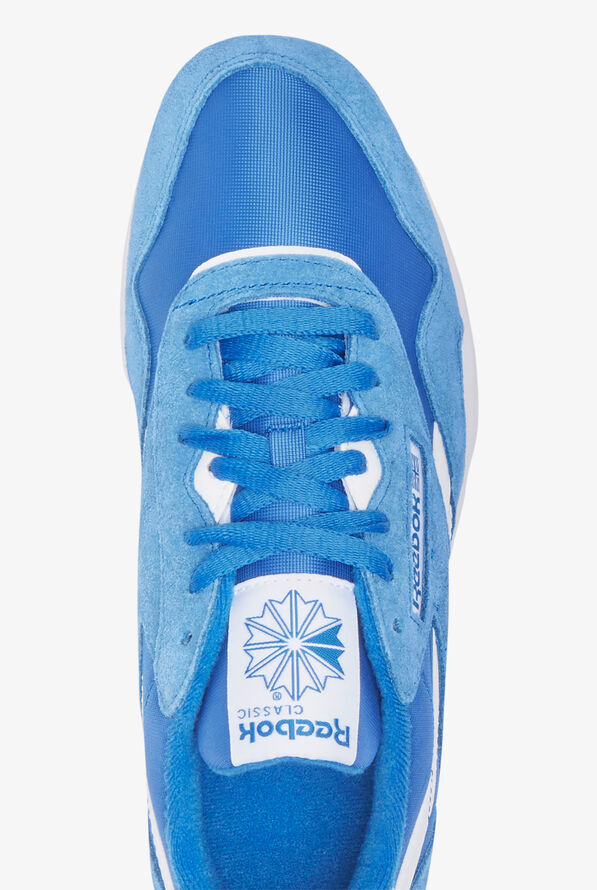 Reebok Mens Classic Nylon Blue Athletic Lace Up Shoes - Blue - 2