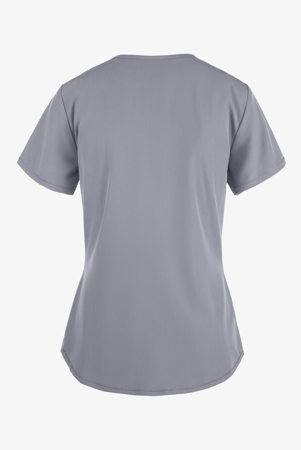 Skechers by Barco Breeze Women's 3-Pocket STRETCH V-Neck Scrub Top - Moonstruck - 3