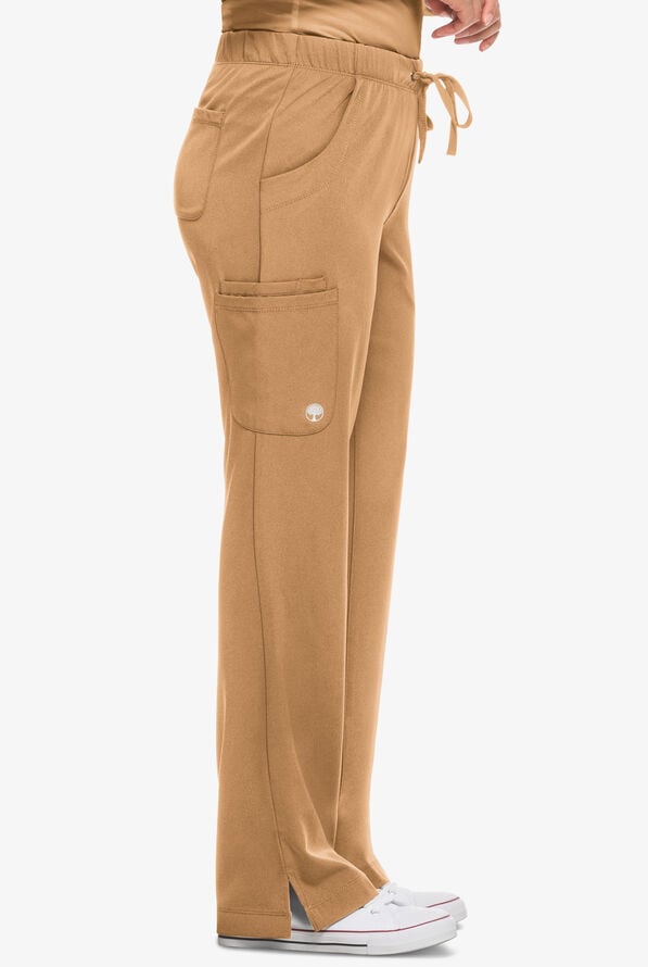 Pantal&oacute;n m&eacute;dico HH Works by Healing Hands Rebecca STRETCH estilo cargo con cord&oacute;n y 6 bolsillos para mujer - Sand Dunes - 3