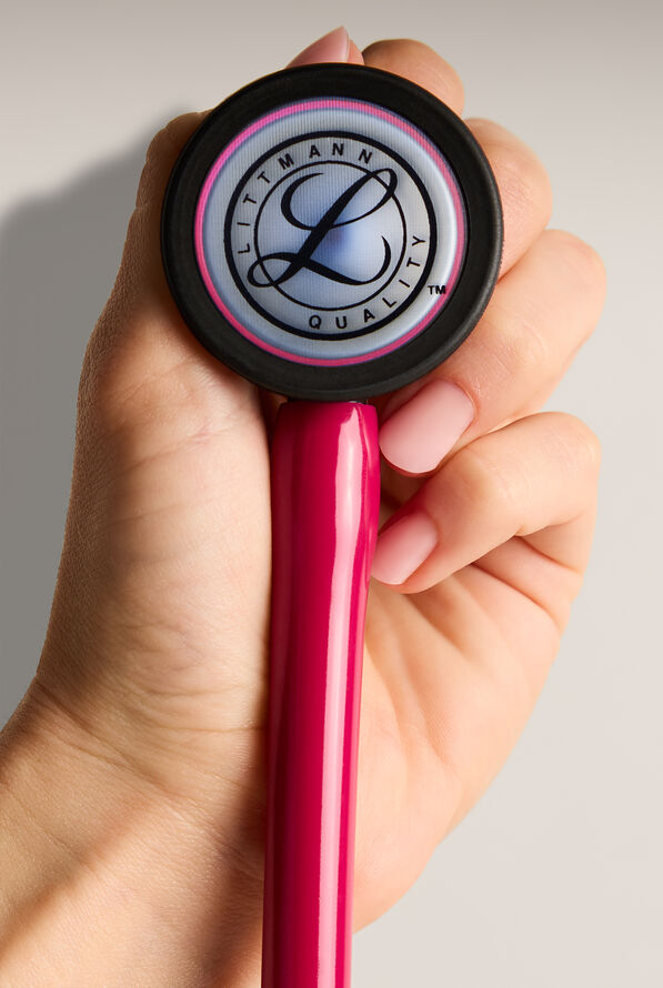 3M™ Littmann® Cardiology IV™ Rainbow Finish Raspberry Tube Stethoscope - Raspberry - 2