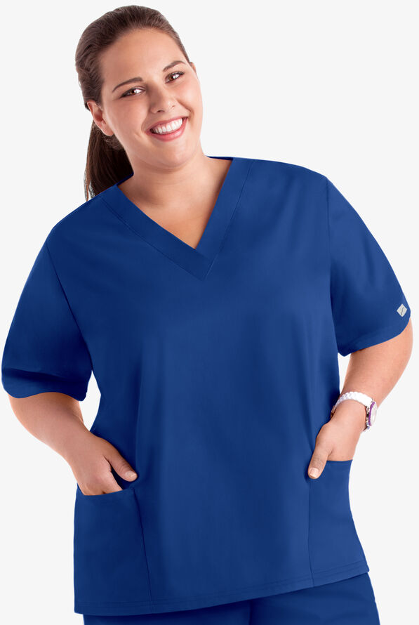 Butter-Soft Core Women's 2-Pocket V-Neck Scrub Top - Galaxy - 3