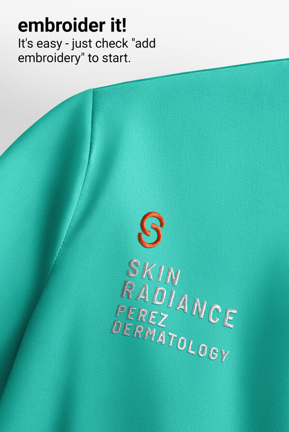 Zavate Ava Therese Tiffany Women's Knit STRETCH Long Sleeve Underscrub - Mint - 3