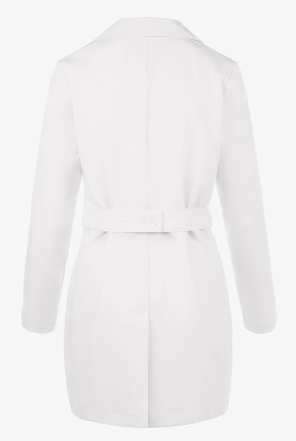 Grey's Anatomy by Barco Signature Brooke  Women's 32" 3-Pocket STRETCH Lab Coat - White - 3