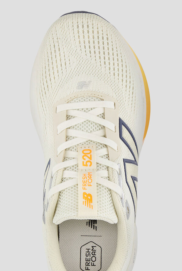 New Balance Women's Fresh Foam 520 Sea Salt Linen Hot Mango Athletic Lace Up Shoes - null - 2