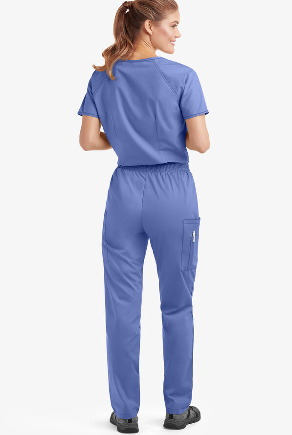 Conjunto de uniforme médico Strictly Scrubs Classic Petite para mujer - Ceil Blue - 3