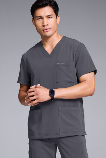 Hypothesis S-R Shift Ready Men's 4-Pocket V-Neck Scrub Top