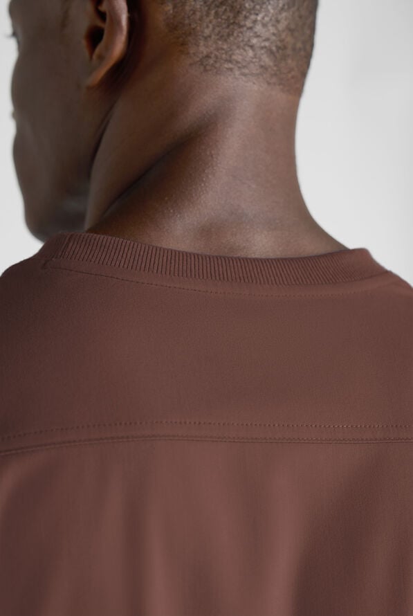 Camisa médica UA Advantage STRETCH con cuello redondo y 1 bolsillo para hombre - French Roast - 5