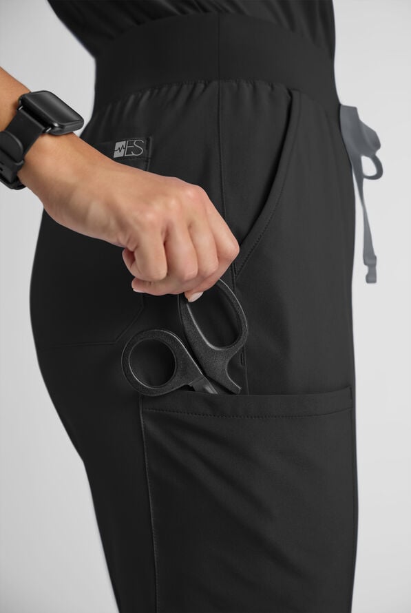 Easy STRETCH Women's Scrub Set - Onyx Black - 10