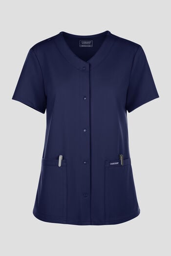 Blusa m&eacute;dica Cherokee Workwear Originals Ultra con cuello en V y 2 bolsillos para mujer