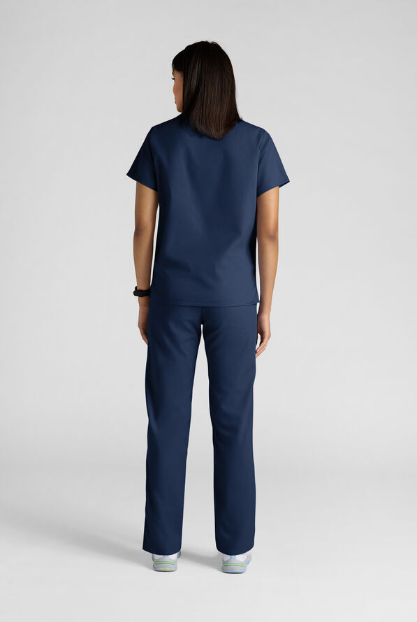 Conjunto de uniforme médico Strictly Scrubs con 4 bolsillos para mujer - Navy - 5