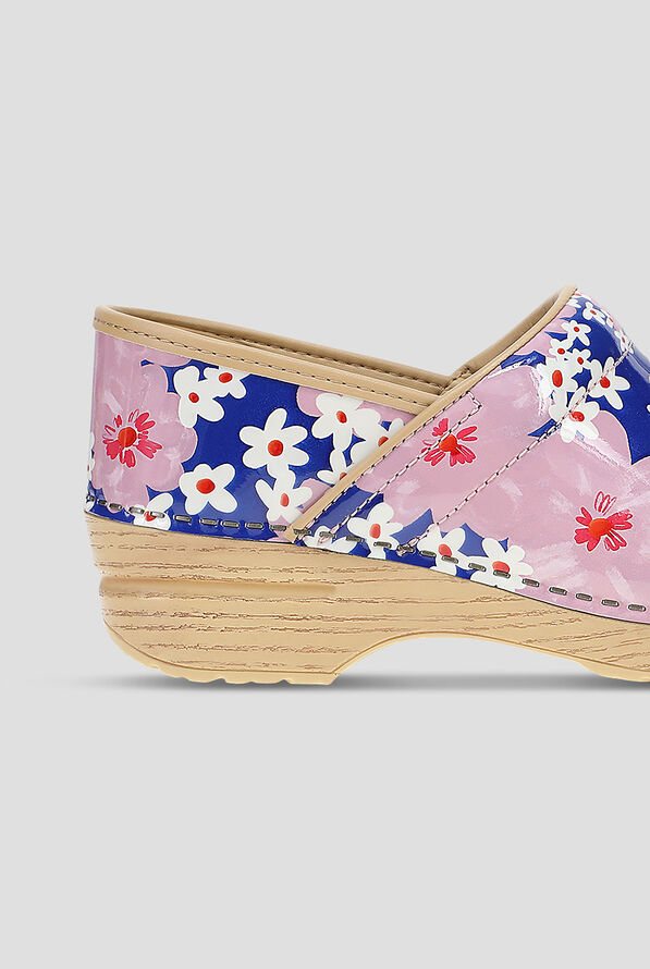 Dansko Women's Professional Pink Bloom Patent Clog - null - 4