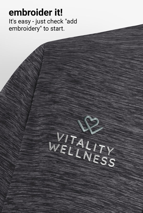 Infinity GNR8 Women's 4-Pocket STRETCH Zip Front Fleece  Mock Neck  Scrub Jacket - Black - 3