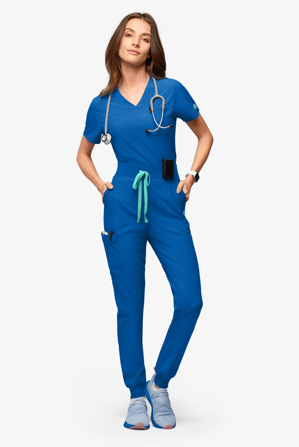 Easy Stretch EcoGrid Adela Women's 6-Pocket Jogger - Royal - 6