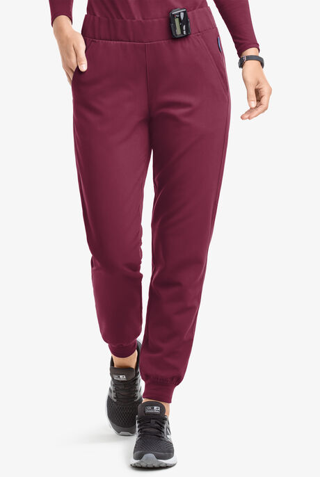 MOVEMENT by Butter-Soft Vega Women's 5-Pocket Flat Front Jogger STRETCH Scrub Pants
