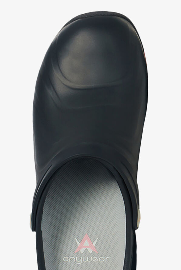 anywear zone sole focus black patent women's nursing shoes