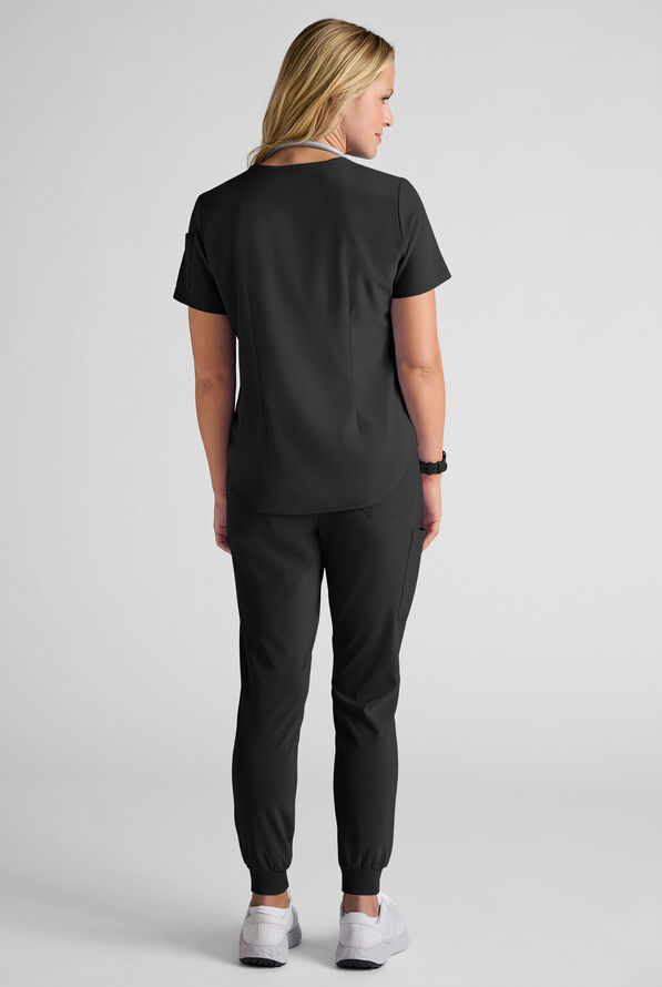 Easy STRETCH Women's Scrub Set - Onyx Black - 4