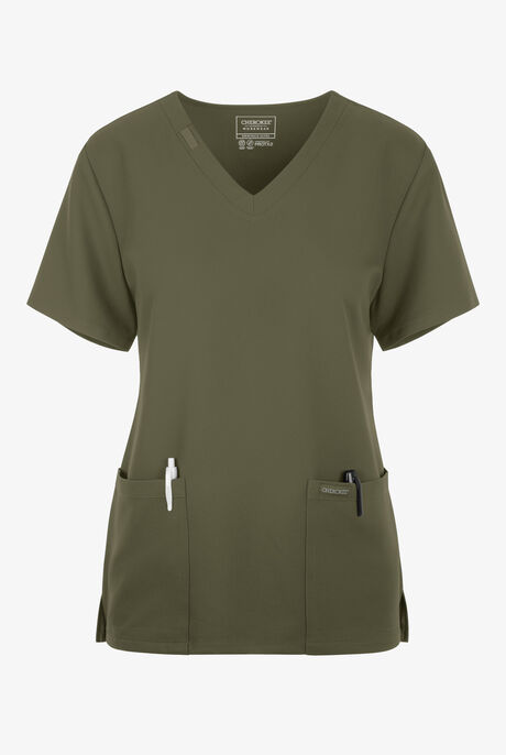 Cherokee Workwear Originals Ultra Women's 2-Pocket V-Neck Scrub Top