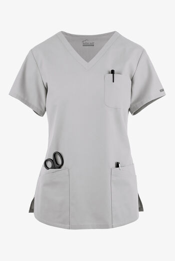 Butter-Soft Originals Women's 7-Pocket Curved V-Neck Scrub Top
