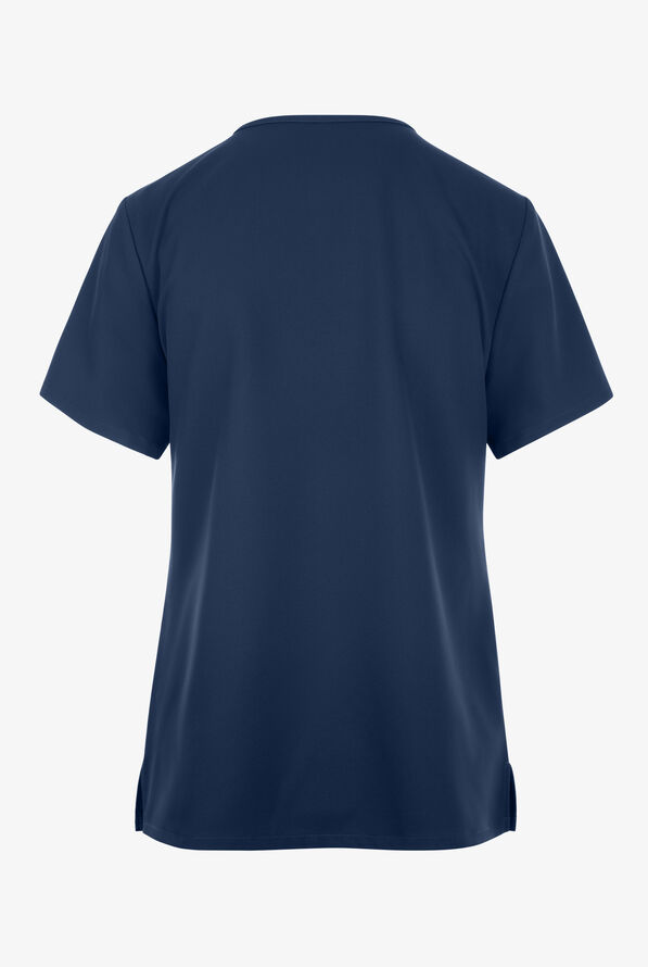 Cherokee Workwear Originals Ultra Women's 2-Pocket V-Neck Scrub Top - Navy - 2
