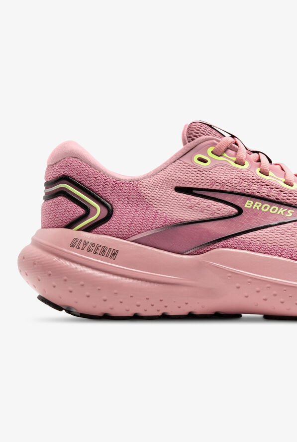 Brooks Women's Glycerin 21 Zephyr/Violet/Green Athletic Lace Up Nursing Shoes - null - 4