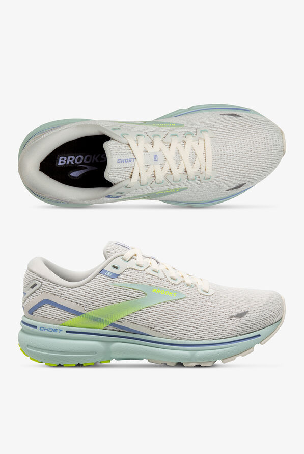 Brooks Women's Ghost 15 Coconut/Skylight/Nightlife Athletic Lace Up