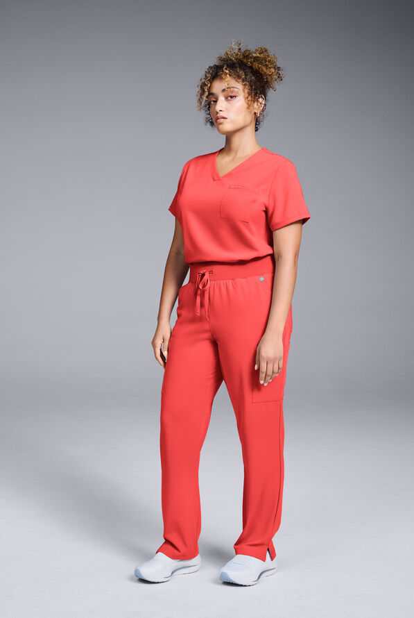 Hypothesis Women's Base V-Neck Tuck-In Scrub Top - Radiant - 3