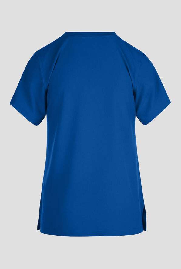 Blusa m&eacute;dica Carhartt Cross-Flex Force STRETCH con cuello redondo y 1 bolsillo para mujer - Royal - 2