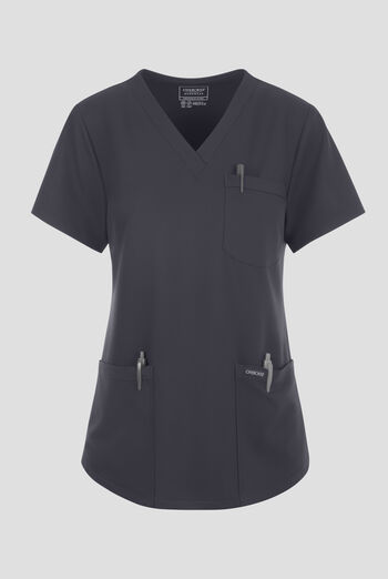 Blusa m&eacute;dica Cherokee Workwear Originals Ultra con cuello en V y 3 bolsillos para mujer