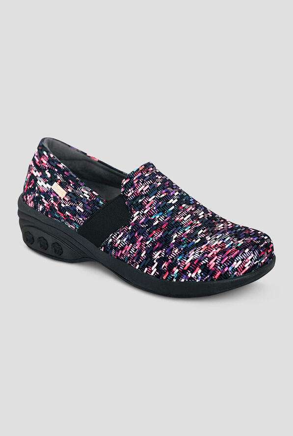 Therafit Women's Annie Pink Splash Leather Slip Resistant Slip On Shoe - null - 1