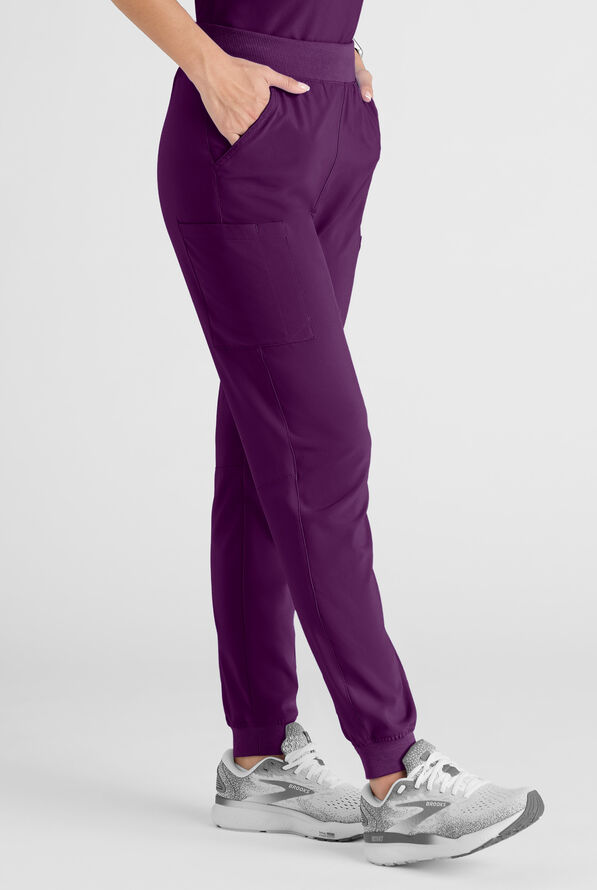 Conjunto de uniforme m&eacute;dico Easy STRETCH con 10 bolsillos para mujer - Eggplant - 10