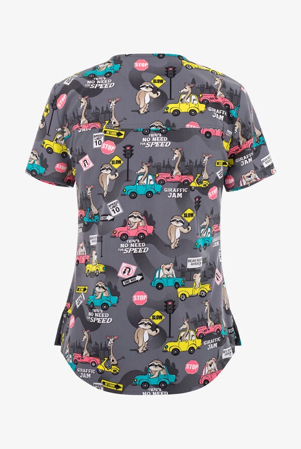 Cherokee Genuine Giraffic Jam Sloths and Bears Women's 1-Pocket