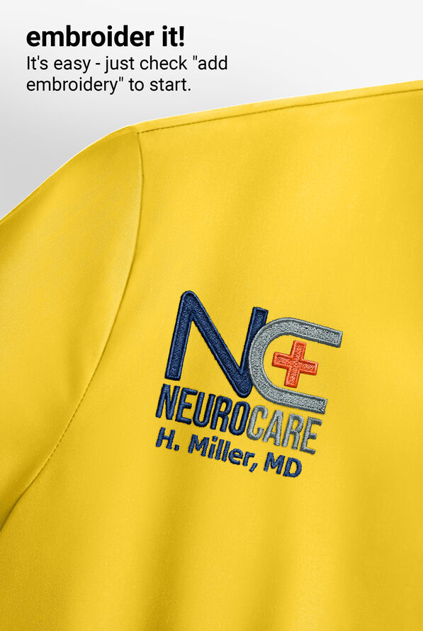 WonderWink ORIGINS Bravo Women's 5-Pocket V-Neck Scrub Top - Yellow - 3