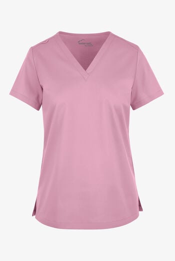 Blusa m&eacute;dica UA Butter-Soft STRETCH con cuello en V para mujer