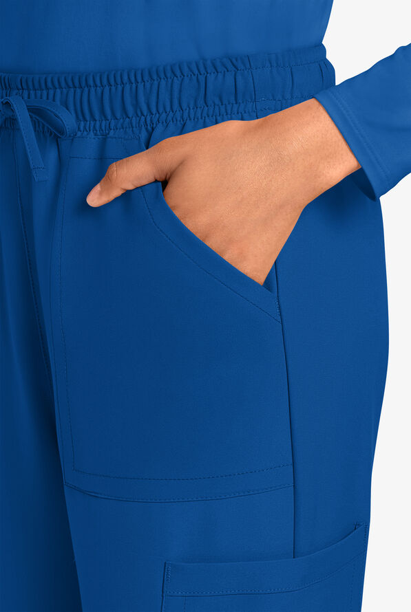 Pantal&oacute;n m&eacute;dico Cherokee Workwear Originals Ultra estilo cargo con piernas rectas y 4 bolsillos para mujer - Royal - 2