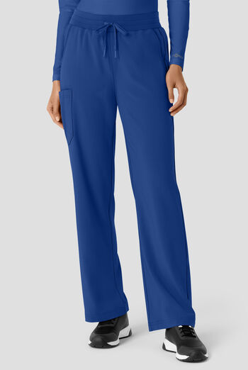Pantal&oacute;n m&eacute;dico Carhartt Cross-Flex Force STRETCH de corte acampanado estilo cargo con cord&oacute;n convertible y 6 bolsillos para mujer