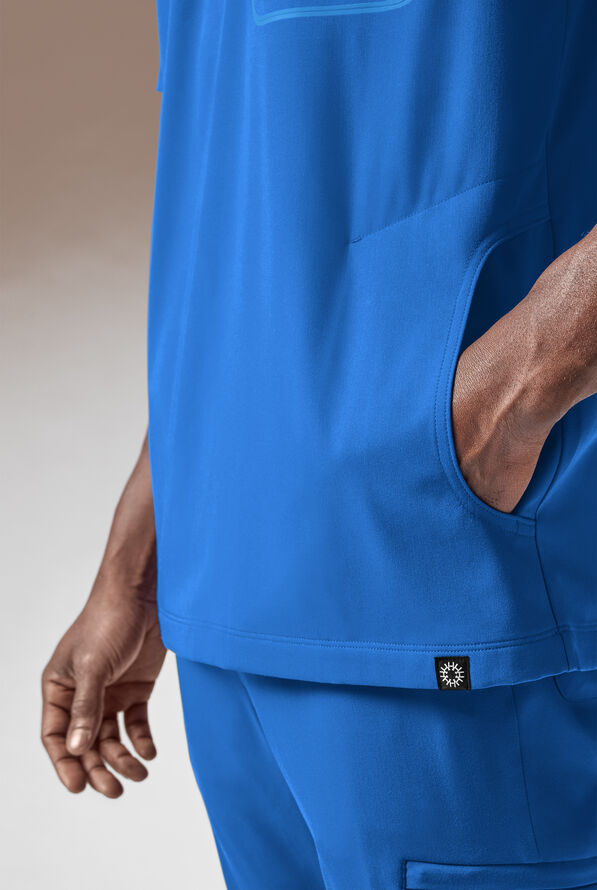 Hypothesis System 3 Men's 3-Pocket V-Neck Scrub Top - Royal - 4