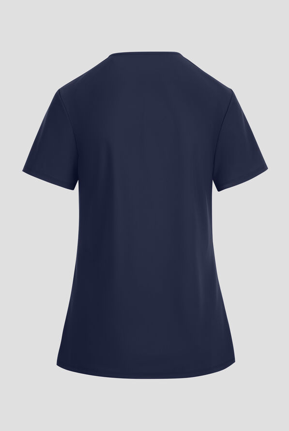 Infinity Pursuit Women's 3-Pocket STRETCH V-Neck Scrub Top - Navy - 2