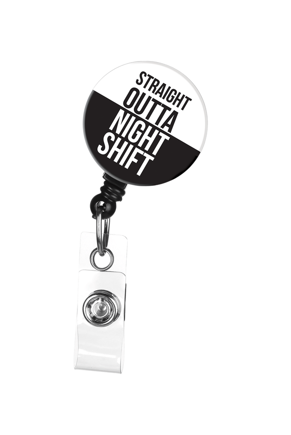 ID Avenue Straight Outta Night Shift Retractable Badge Reel - null - 1