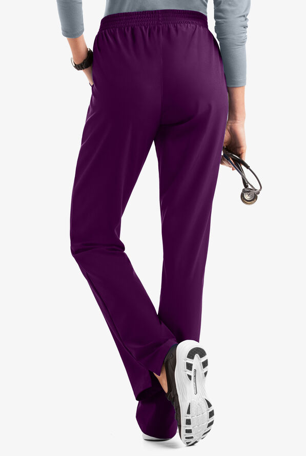 Pantalón médico Easy STRETCH Alana con 2 bolsillos para mujer - Eggplant - 2