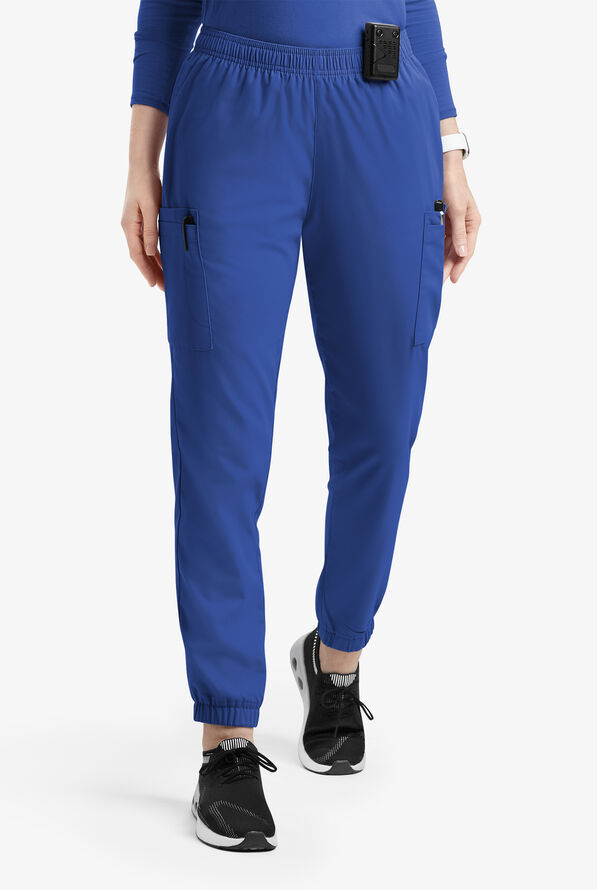 Butter-Soft Originals Women's 7-Pocket Tapered Jogger Cargo Scrub Pants - Galaxy - 1