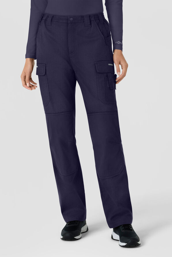 Carhartt FLD & RSCU Women's 9-Pocket STRETCH Ripstop Cargo Scrub Pants - Dark Navy - 1