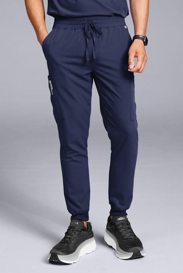 Pantalón médico Hypothesis S-R Shift Ready estilo jogger con 8 bolsillos para hombre - Navy - 1
