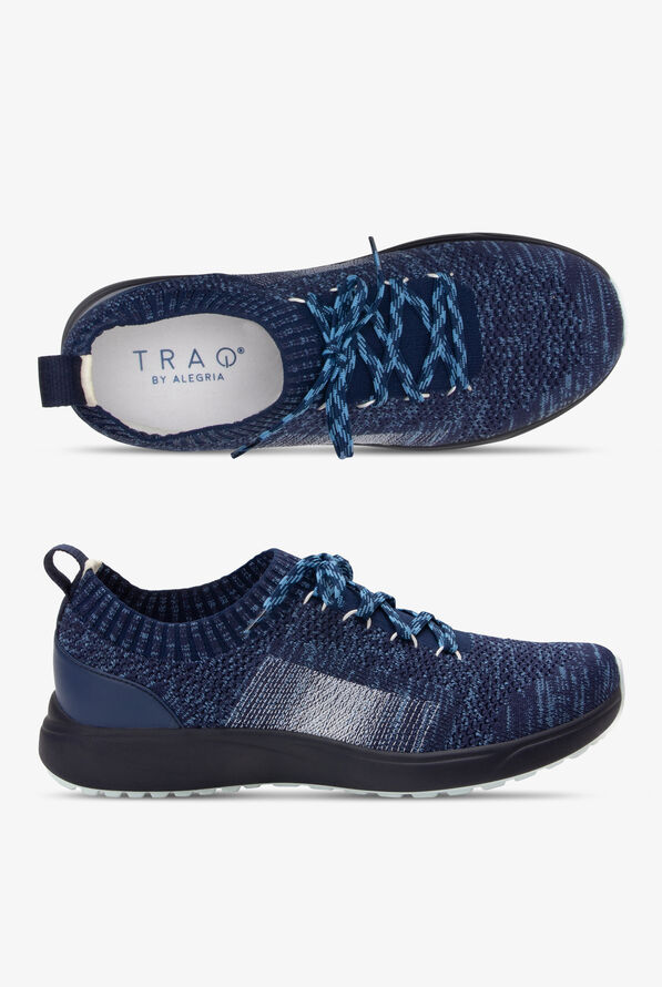TRAQ by Alegria Women's PEAQ Navy Athletic Lace Up Nursing Shoes - null - 1