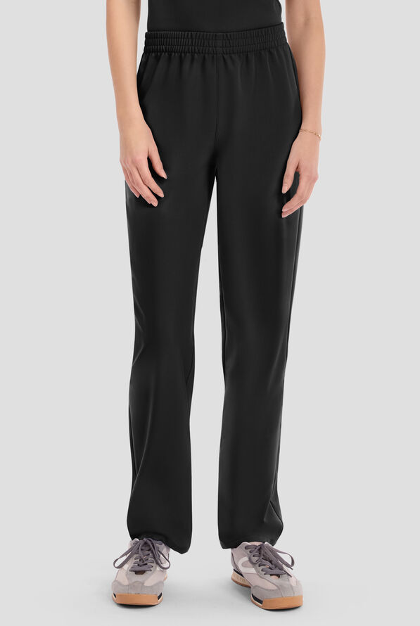 Cherokee Workwear Originals Ultra Unisex No Pockets Straight Leg Scrub Pants - Black - 1