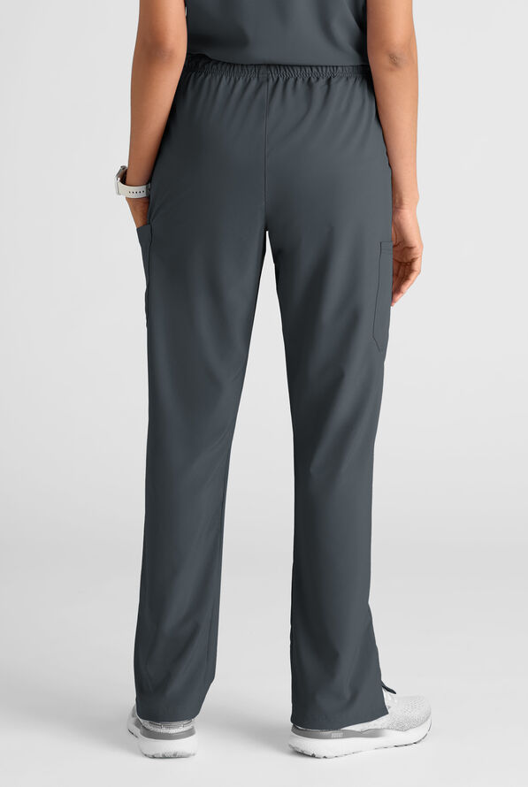 Easy STRETCH Women's 8-Pocket Scrub Set - Petite - Pewter - 7