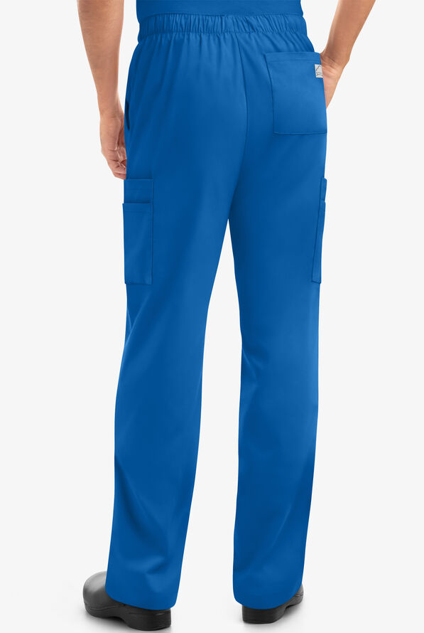 Pantal&oacute;n m&eacute;dico Butter-Soft STRETCH estilo cargo con piernas rectas y 9 bolsillos para hombre - Royal - 3