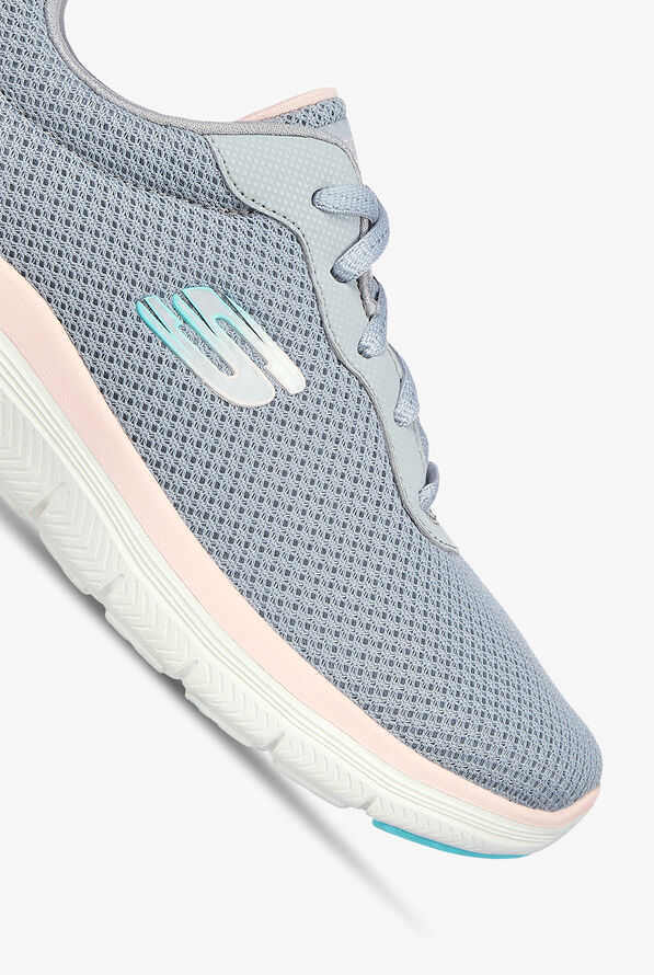Zapatillas deportivas Skechers Sport Flex Appeal 4.0 Brilliant View Gray/Pink con cordones para mujer - null - 3