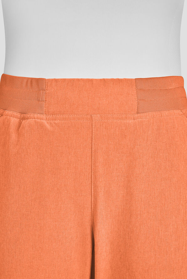 Pantalón médico koi Basics Wrenlee STRETCH con piernas acampanadas y 6 bolsillos para mujer - Heather Apricot - 3