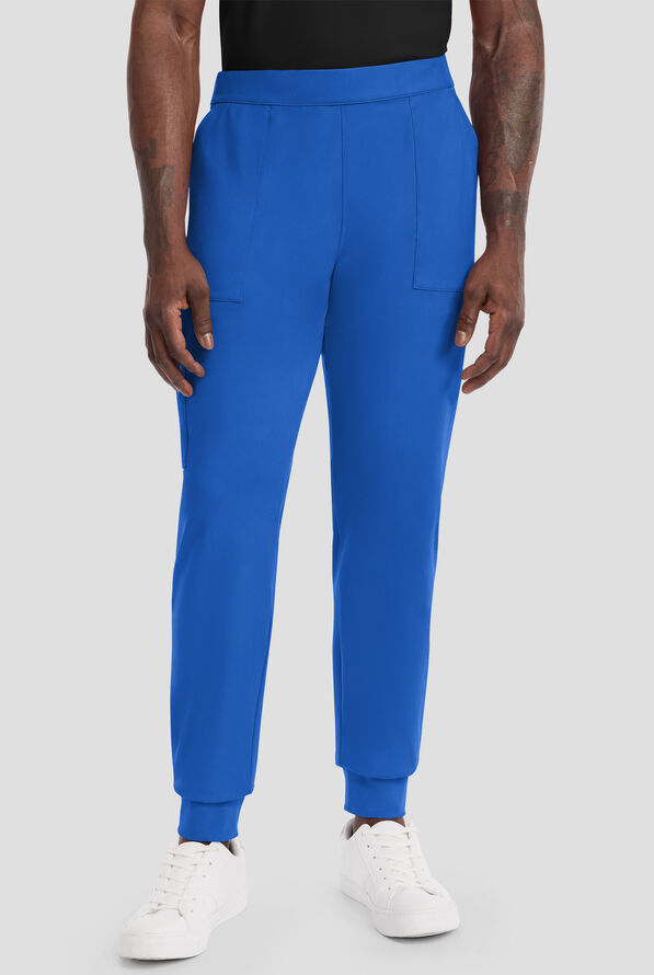 Pantalón médico Cherokee Achieve STRETCH estilo jogger cargo con 5 bolsillos para hombre - Royal - 1