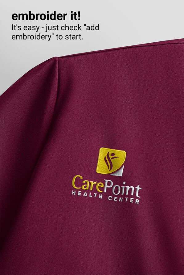 Chaqueta médica con capucha Med Couture Amp Velour Embossed Logo STRETCH con cremallera y 2 bolsillos para mujer - Wine - 4